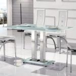 Romano II Large Frosted Dining Table Only