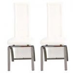Special Offer 2 Manhattan Plain White Dining Chairs