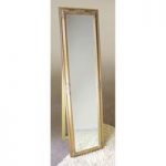 Rocco Cheval Floral Gold Frame Freestanding Mirror