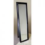 Rocco Cheval Floral Black Frame Freestanding Mirror