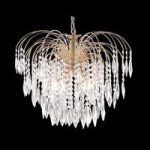 Waterfall 5 Lamp Gold Plated Ceiling Light