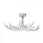 Wisteria Ceiling Light In White And Chrome