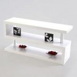 Miami LCD TV Stand In White High Gloss