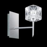 Ice Cubes Satin Silver 1 Light Wall Lamp
