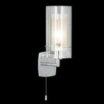 Duo Satin Silver 1 Light Wall Lamp