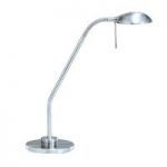 Flexible Satin Silver Halogen Table Lamp