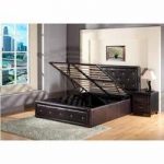 Alexandra Leather Effect Bed in Black Finish