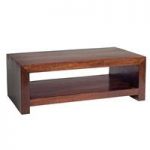 Mango Wood Contemporary Coffee Table And TV Stand