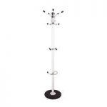 Melissa Metal Coat Stand In White With Marble Base