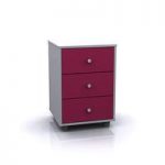Miami 3 Drawer Bedside