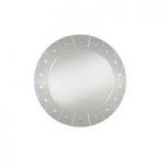 New Engraved Round Wall Mirror