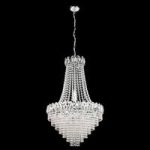Crystal Ceiling Light In Chrome and Crystal