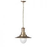 Fisherman XL Ceiling Light In Bronze And Seeded Glass