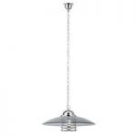 Coolie Ceiling Light In Chrome With Smoked Glass