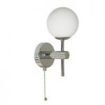 Bathroom Wall Lamp In Chrome with Opal Glass