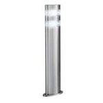 LED Satin Silver Outdoor Post Lamp