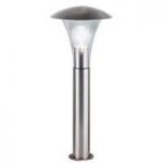 Birch Contemporary Post Lamp Stainless Steel