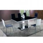 Dune Gloss White Dining Table And 6 Bentwood Chairs
