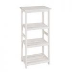 Tanja 3 Tier Wooden Display Shelving In White