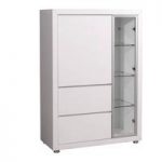 Fino Entertainment Cabinet In Gloss White With 2 Doors