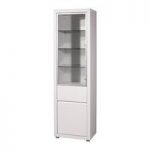Fino High Gloss Tall Display Cabinet White