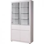 Fino Gloss White Tall 4 Door Display Cabinet