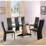 Oreo Clear Glass Dining Table And 6 Cesar Chairs