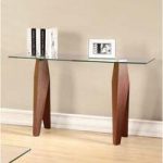 Mission Clear Glass Console Table