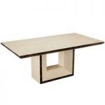 Chic Marble Dining Table In Cream