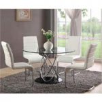 Marseille Clear Glass Dining Table Only