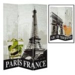 Paris Canvas Folding Room Divider