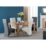 Colorado American Oak Dining Table Set With 6 Paris Dining Chair
