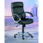 Bertoni Office Chair in Black Height Adjustable