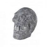 Star Studded Skull Silver And Small Sculpture