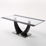 Tavolo Gloss Black Pedestal Dining Table Only