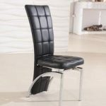 Ravenna Black Faux Leather Dining Room Chair