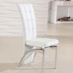 Ravenna White Faux Leather Dining Room Chair