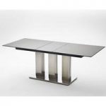 Massimo Black Extending Glass Dining Table 180 to 220 cm