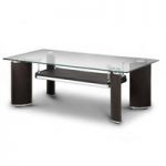 Baltic Glass Coffee Table in Rich Chocolate Brown