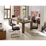 Leeds Solid Wood Dining Table In Oak 180cm With 6 Chairs