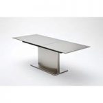 Memory Extendable Grey Glass Dining Table