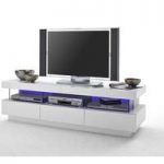 Laurisso High Gloss Lowboard Tv Unit With Multi Lights