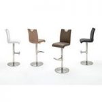 Alesi PU Leather High Back Bar Stool With Gas Lift