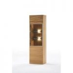 Madea Left Hand Side Glass Door Wooden Display Cabinet With Led