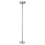 Uplighter Satin Silver Floor Lamps With Sliding Dimmer Switch