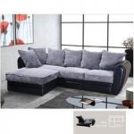 Axelia Sofa Bed In A Corner Fabric Style In Black