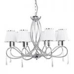 Multi Arm Chrome With Crystal Droplets Ceiling Light