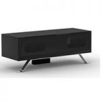 Arcadia Black TV Cabinet With Glass Top