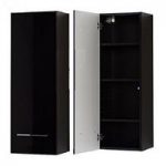 Cool Wall Mounted Cabinet In High Gloss Black With 1 Door
