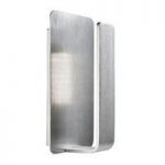 LED Wall Light Satin Silver Finish With Polycarbonate Lens